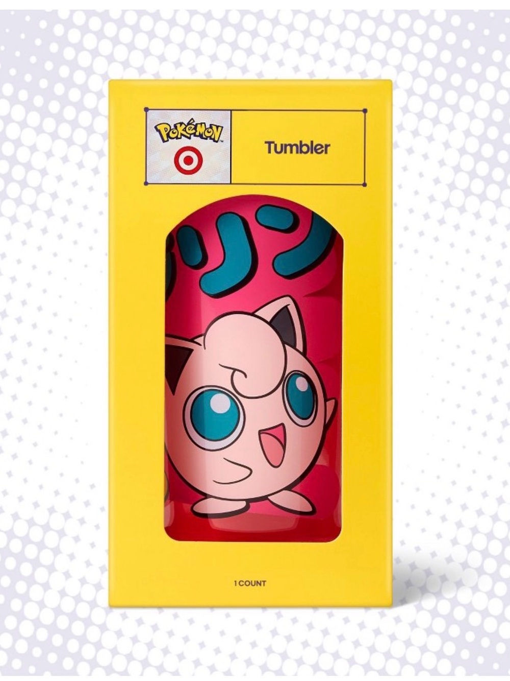 Pokemon Pink & Blue Jigglypuff Tumbler